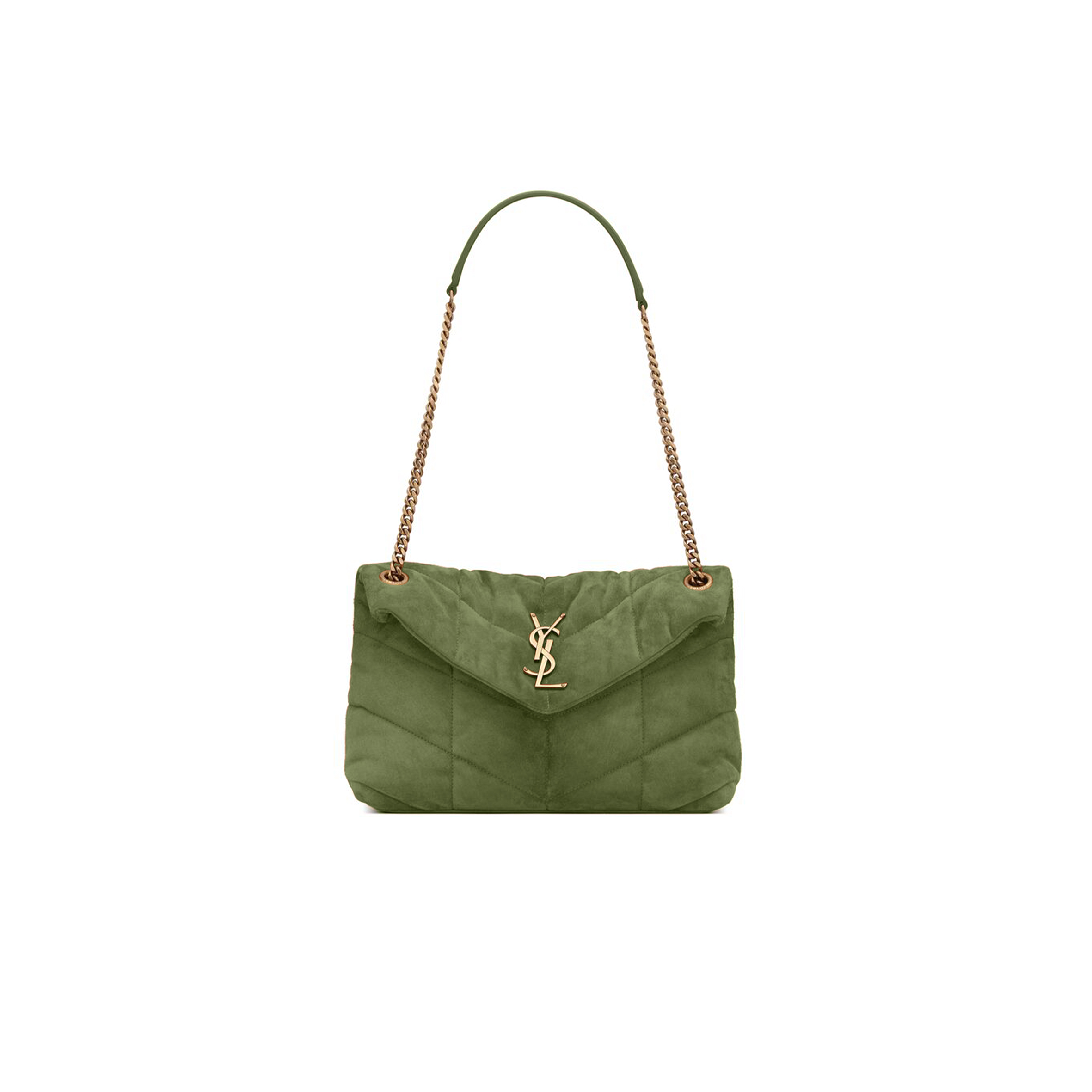 YSL PUFFER SMALL IN SUEDE 577476955423 (29*17*11cm)